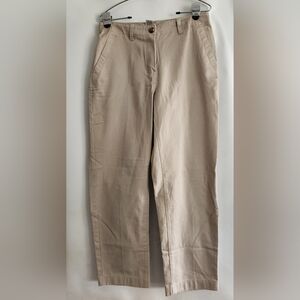 LLBEAN Mens Khaki Classic Fit Straight pants (may be womens, but button on left)